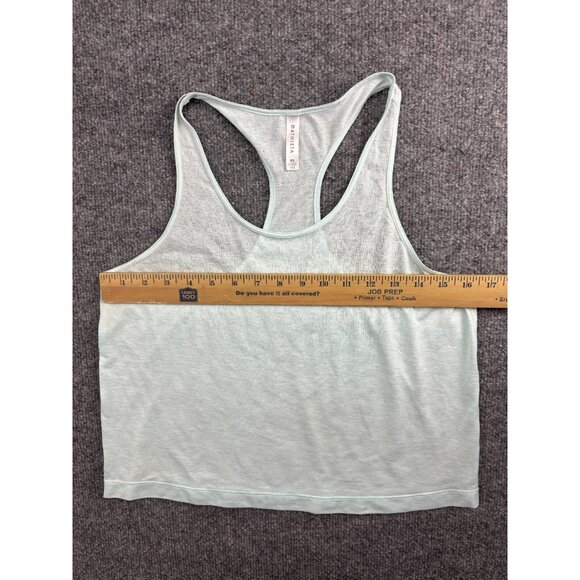 Athleta Sheer Racerback Tank Top Women’s XS Light Blue Scoop Neck Gym Yoga - Picture 3 of 8